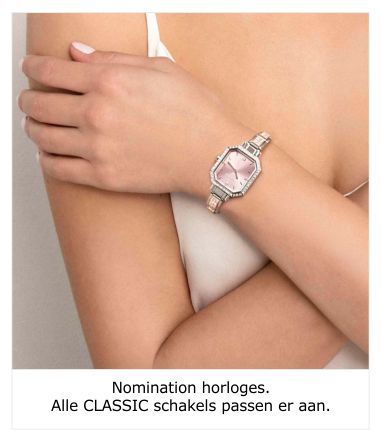 Nomination horloges - alle Classic schakels passen er aan